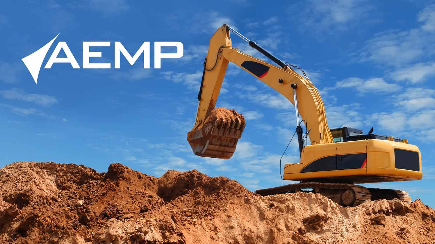 Heavy duty equipment Image of heavy duty equipment overlaid with the AEMP logo