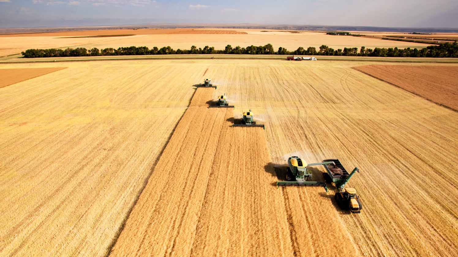 Fleet of farm machinery