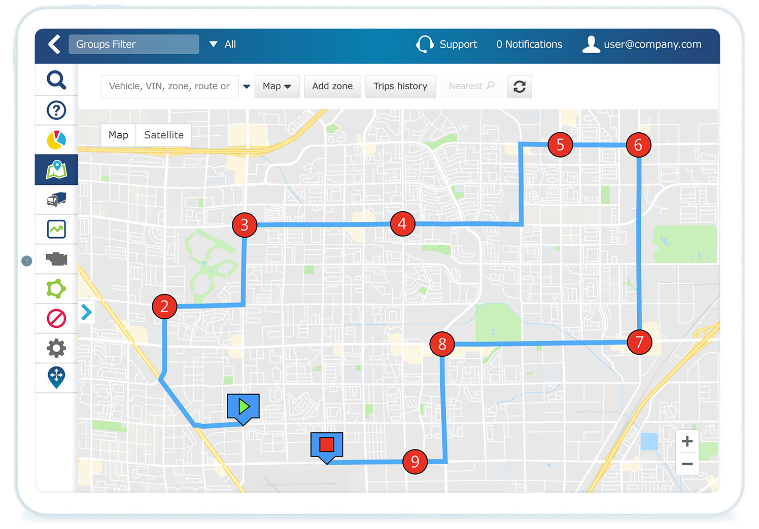 Routing and dispatching UI