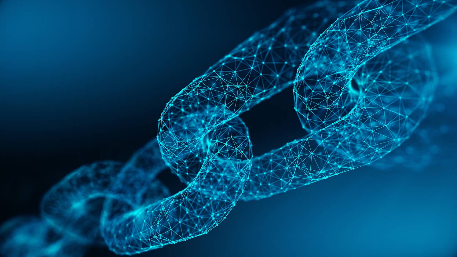 An illustration of a chain made up of data points
