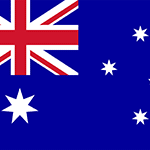 Icône avec le drapeau australien