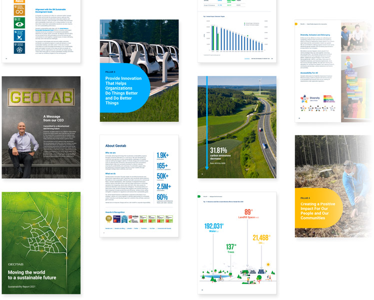 sustainability report graphic