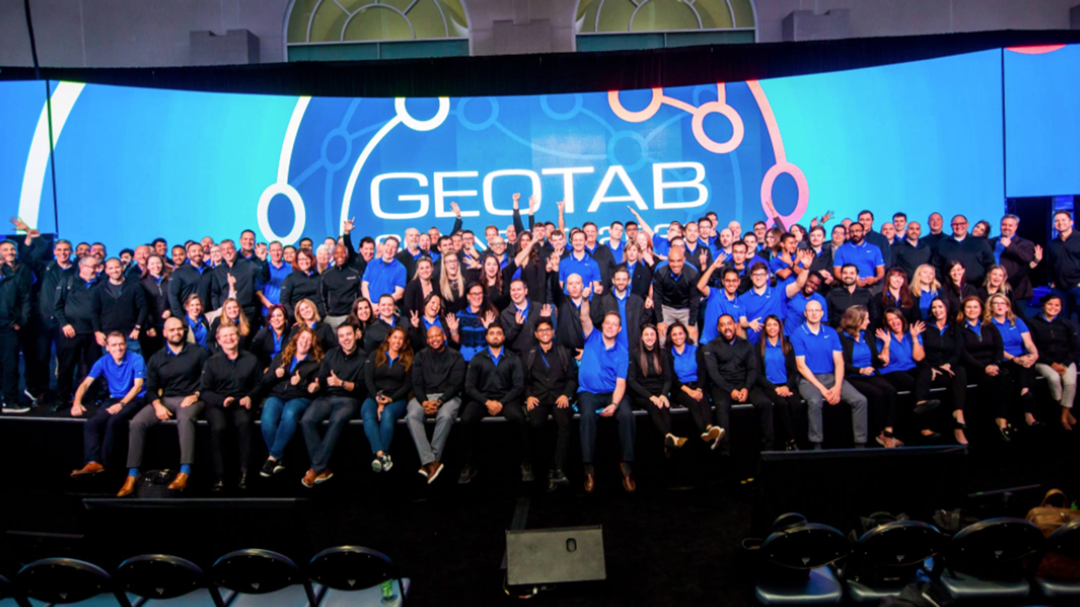 The Geotab team at an event