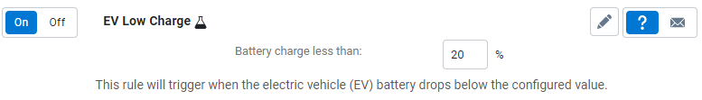 EV low charge
