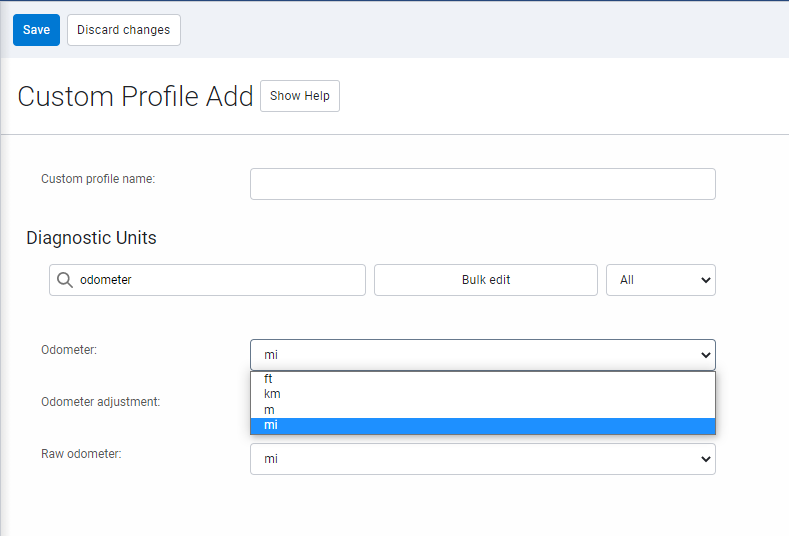 Custom Profile Add