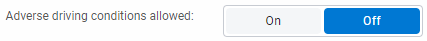 Off button highlighted for the ELD fields