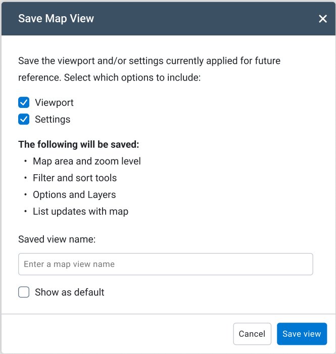Map - Map views