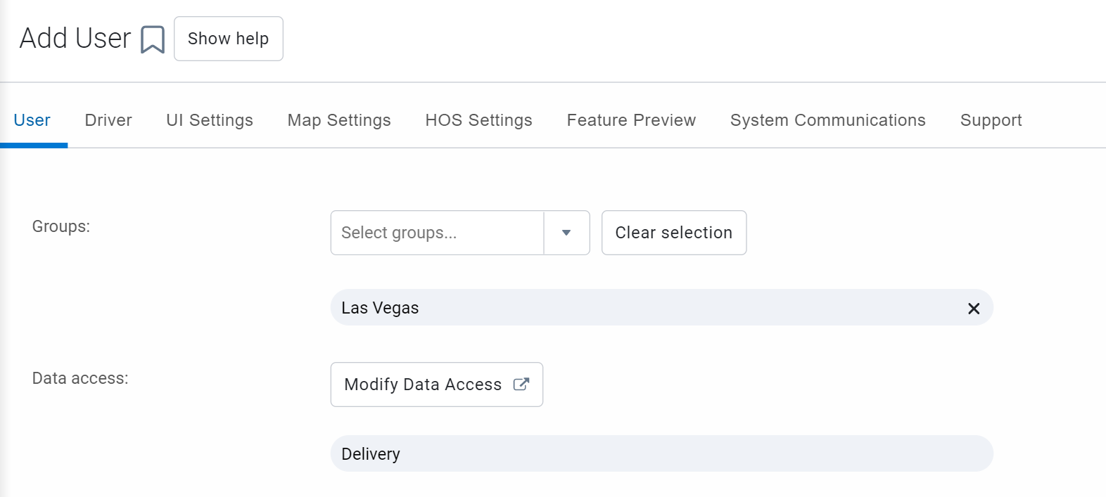 A screenshot of how to Add User.