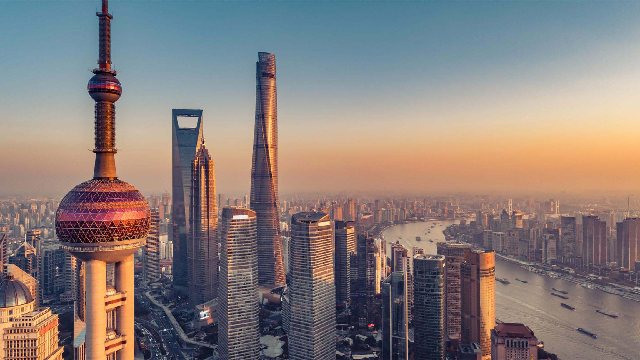 Chinese city skyline