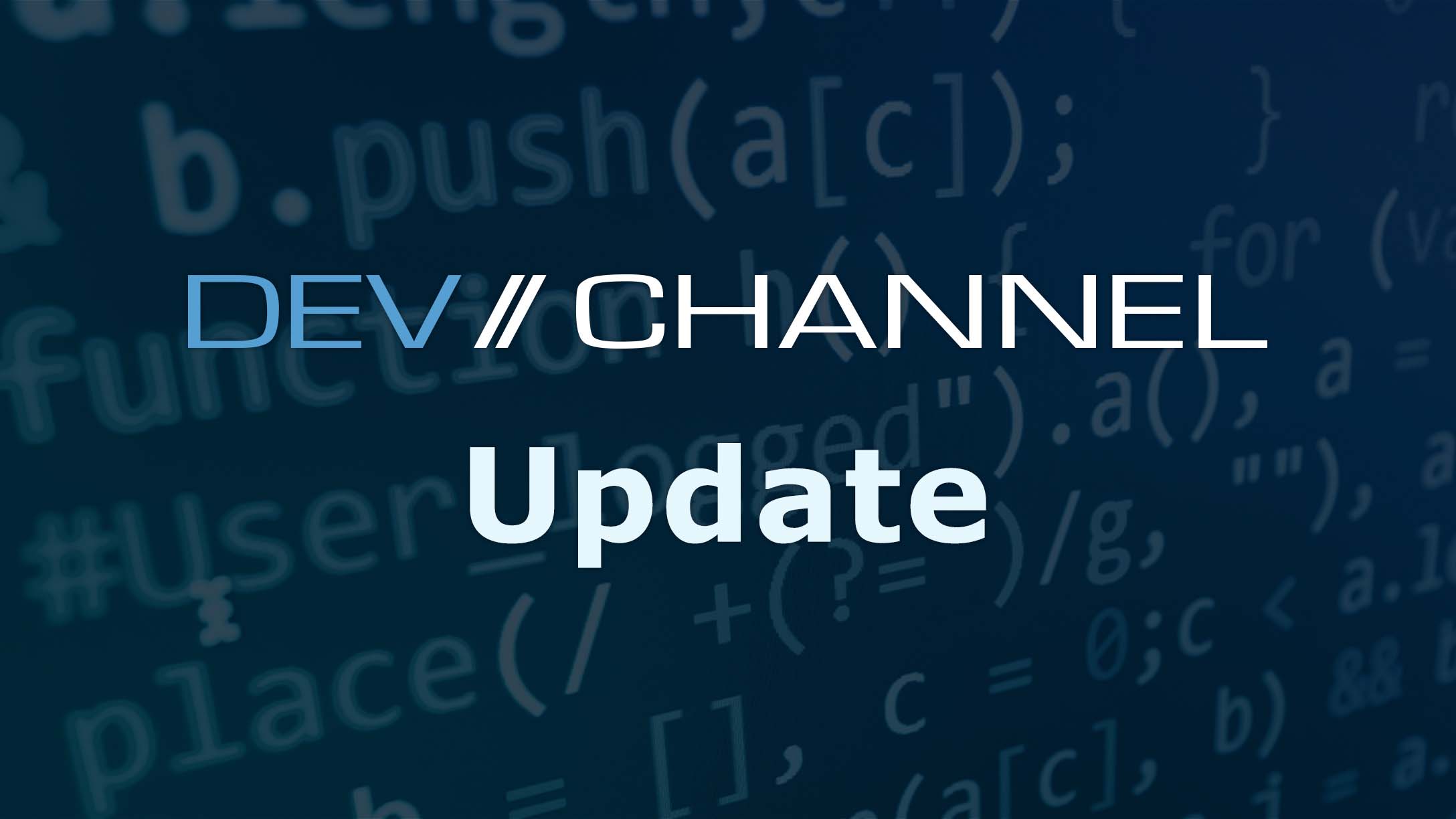 Geotab Dev Channel logo with the text 'Update'