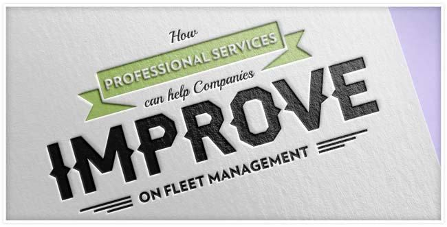 "How Professional Services can help Companies Improve on Fleet Management" imprinted on cardstock