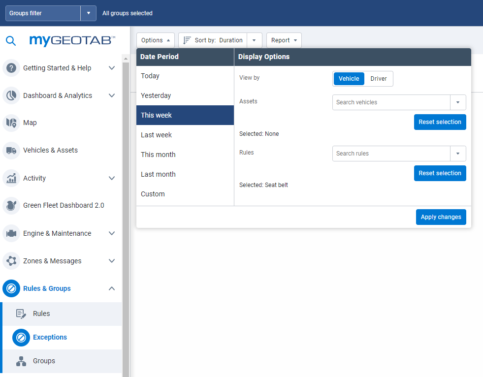 mygeotab dashboard