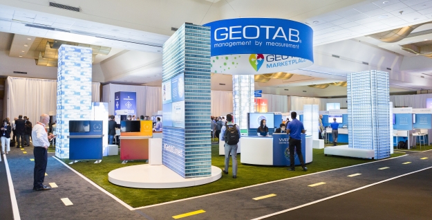 Geotab kiosk at Connect 2018