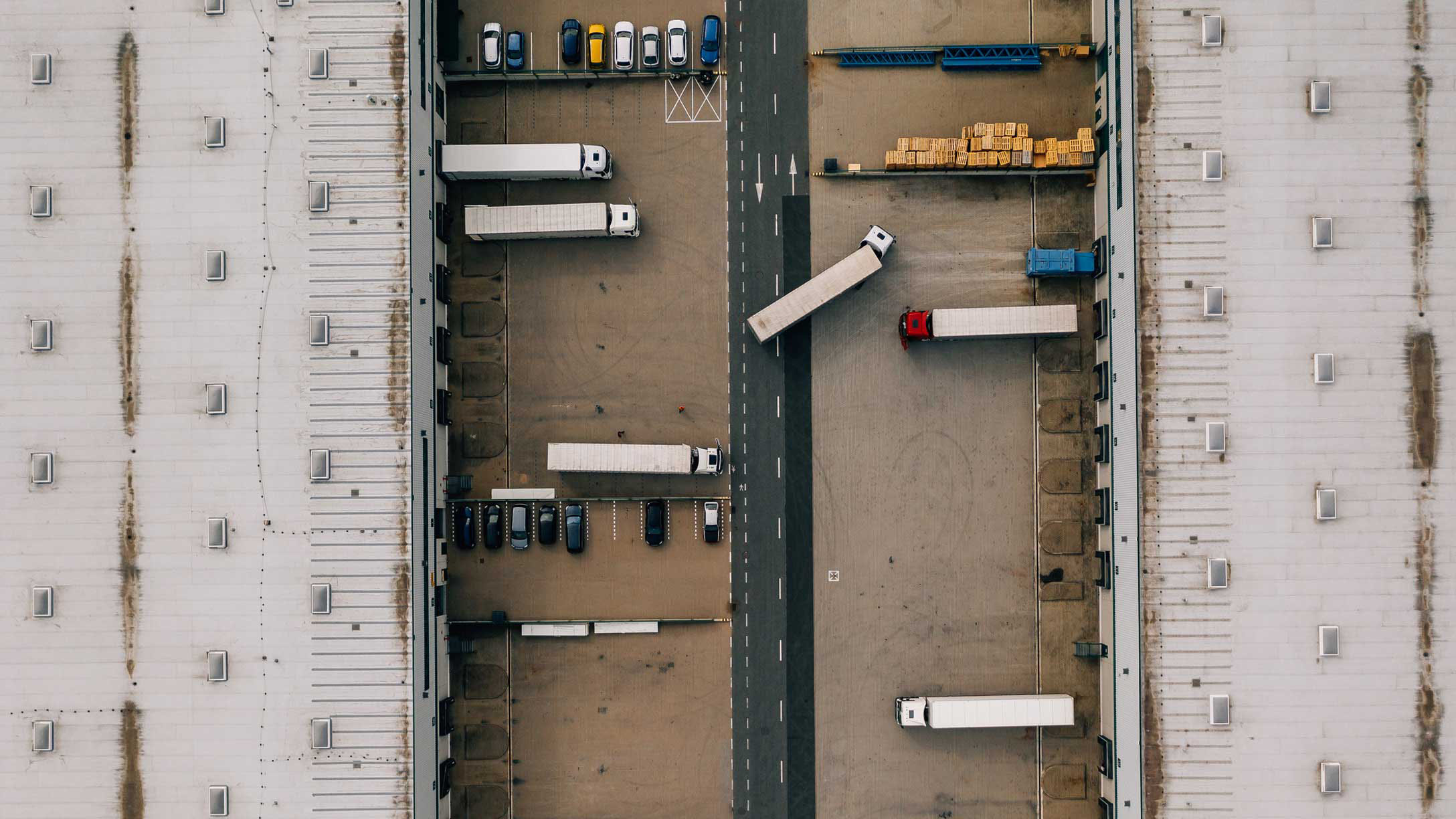 Deploying telematics in large fleets in a parking lot