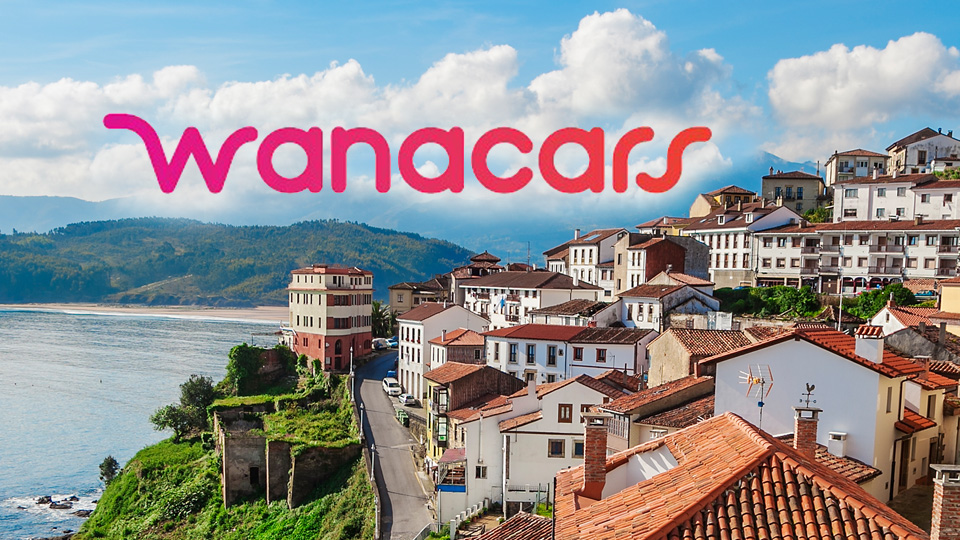 Imagen de ciudad de asturias con logo de Wanacars
