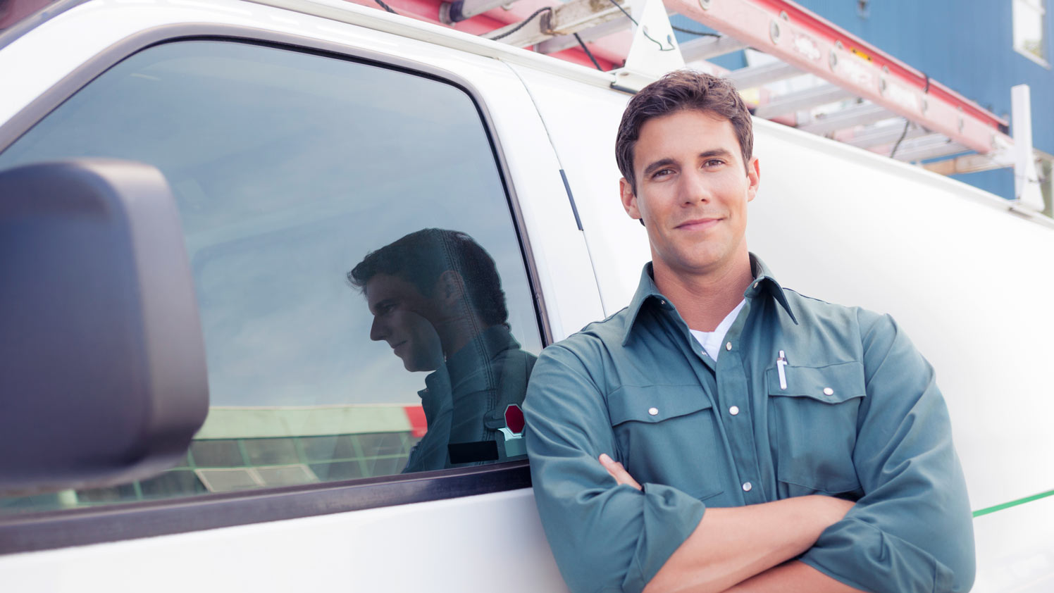 Man unlocking car with phone