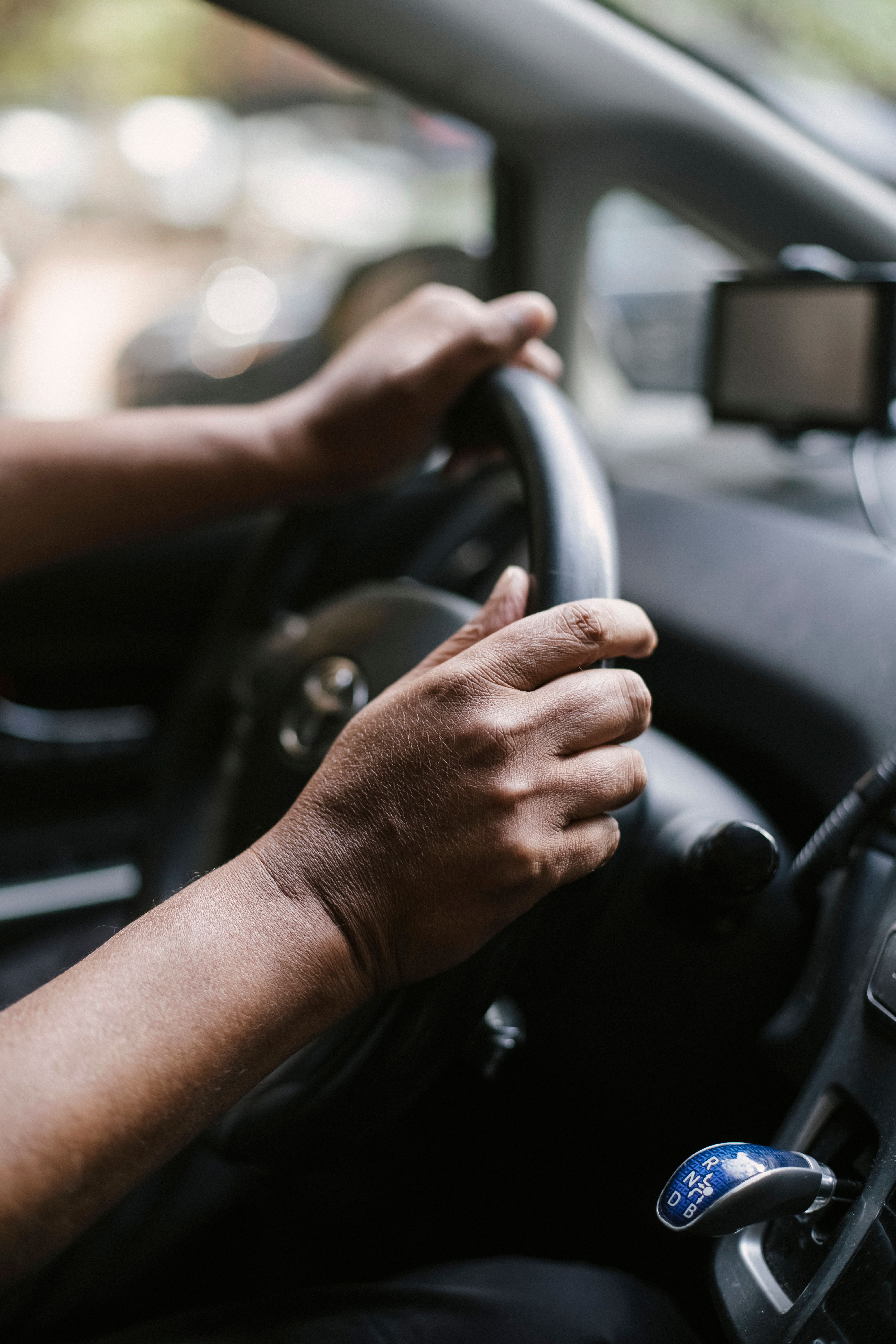 Hands on wheel