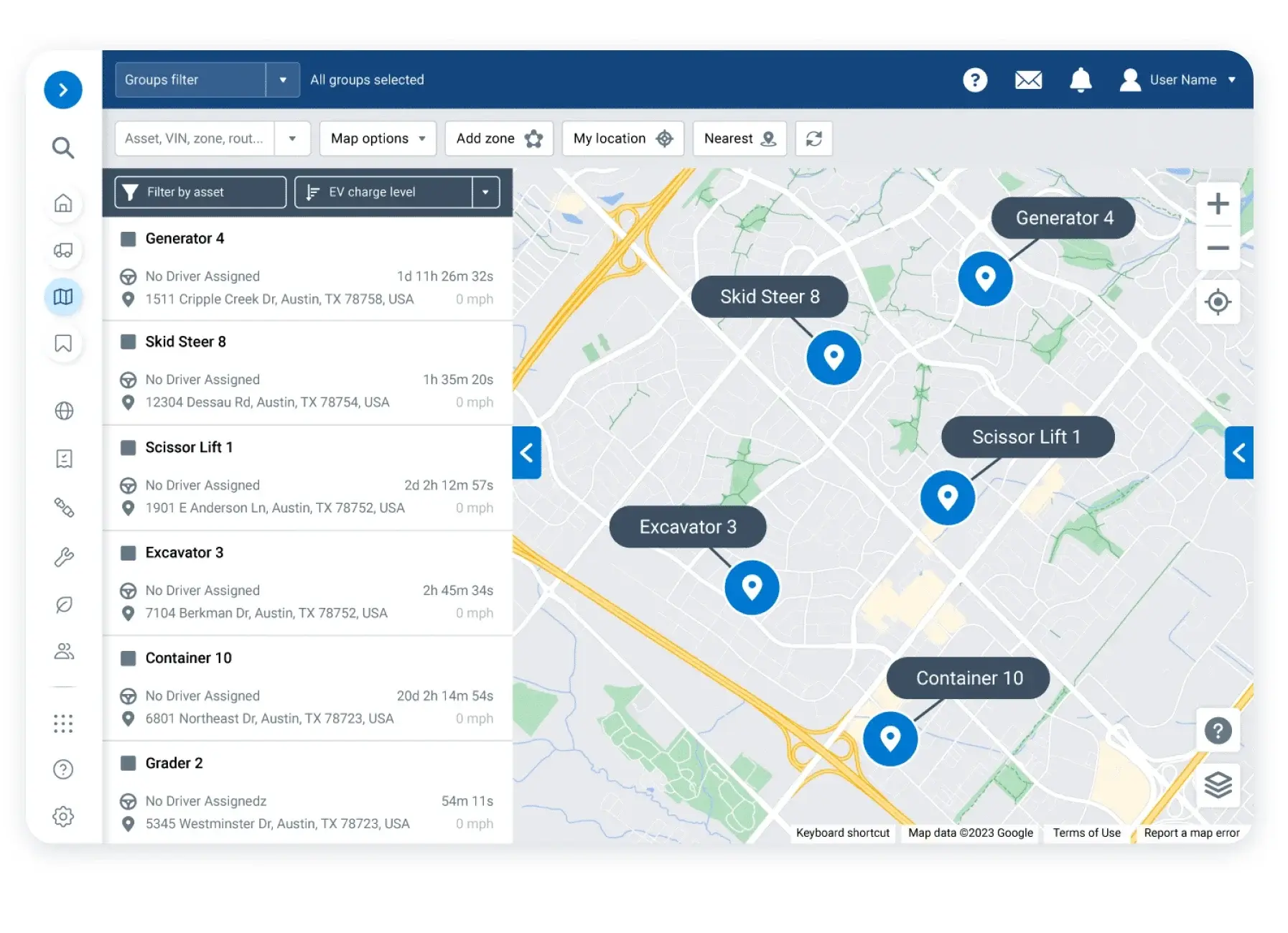 GPS fleet tracking — real-time vehicle location monitoring