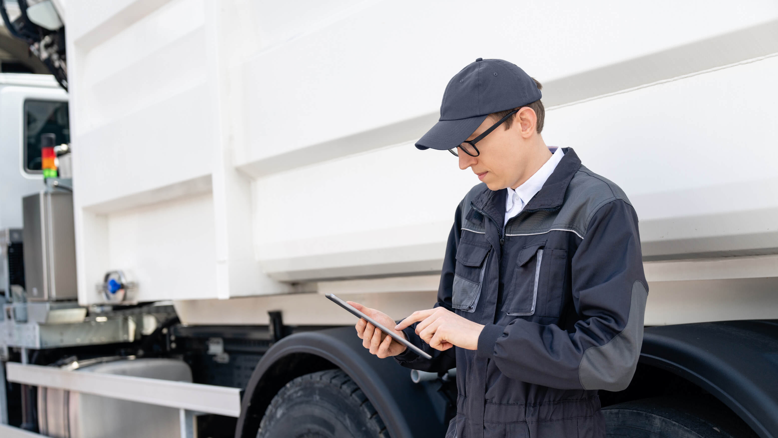a guy looking at a table