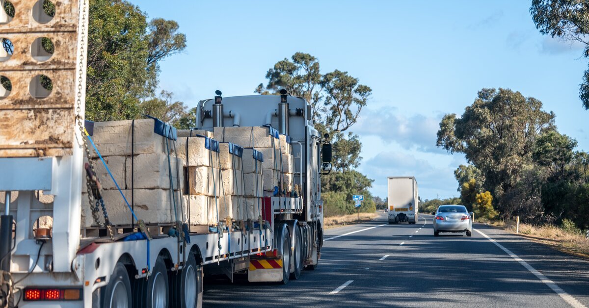 truck on highway