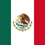 Icône avec le drapeau mexicain