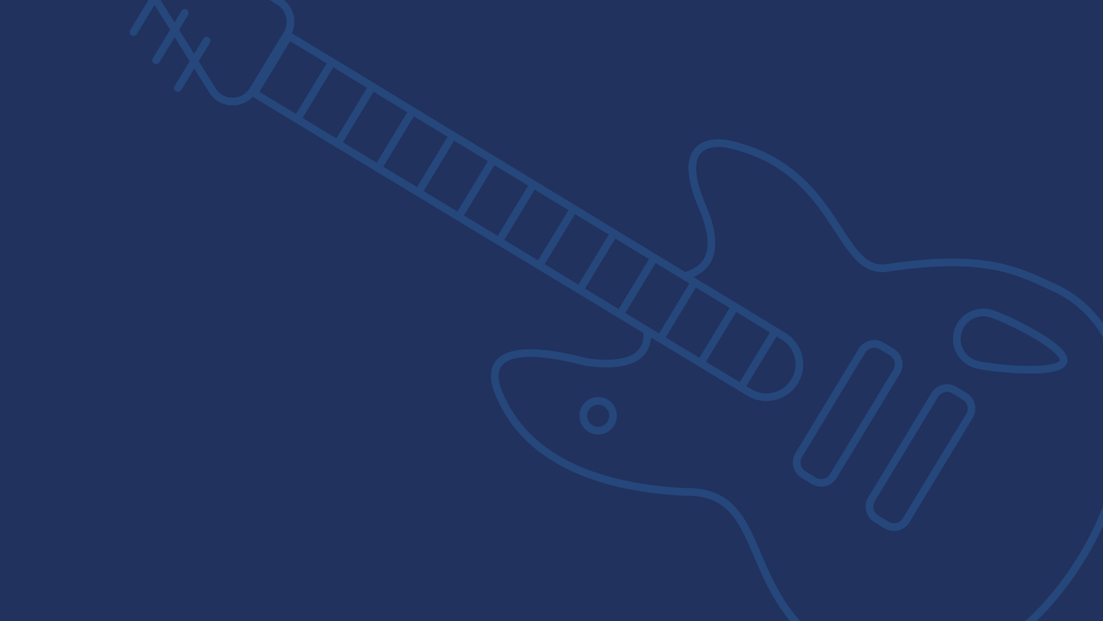 Guitar clip art with blue background