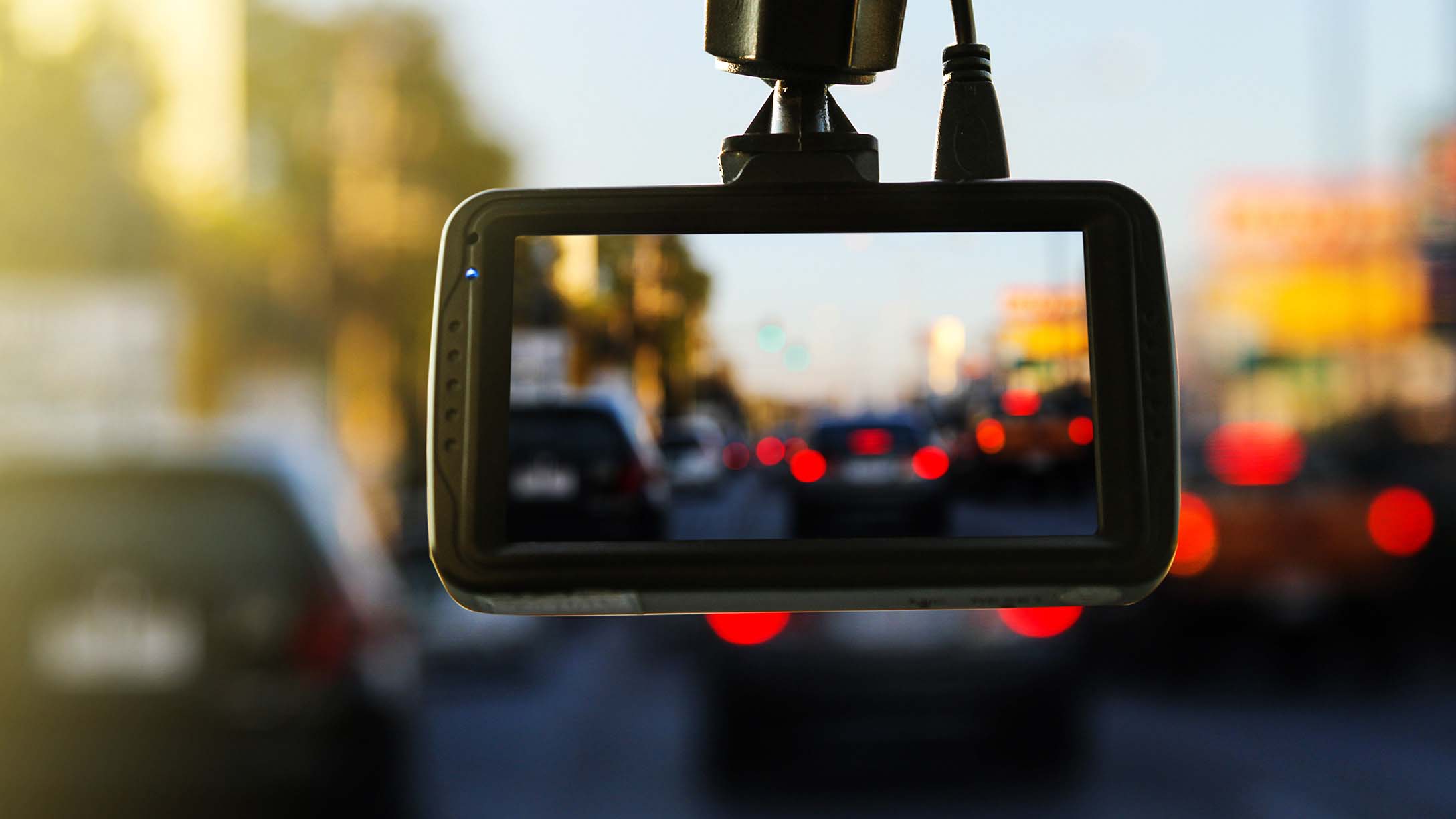 Video camera in car