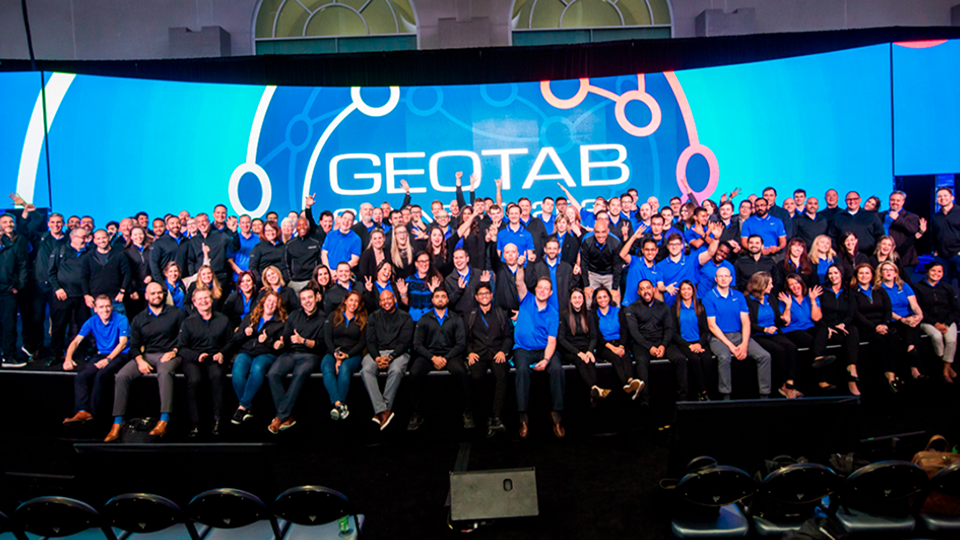 The Geotab team at an event