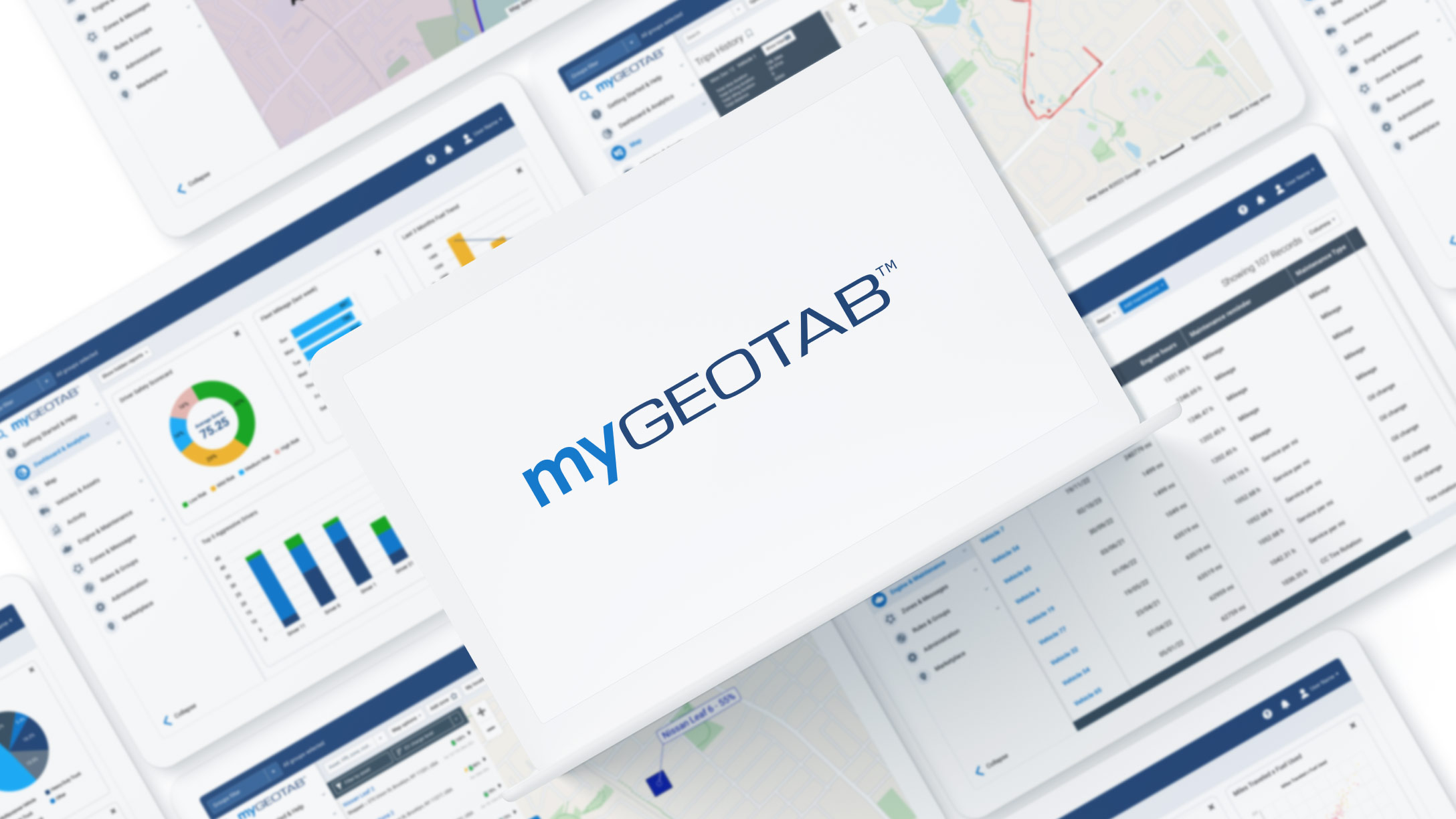 Image of MyGeotab on a screen