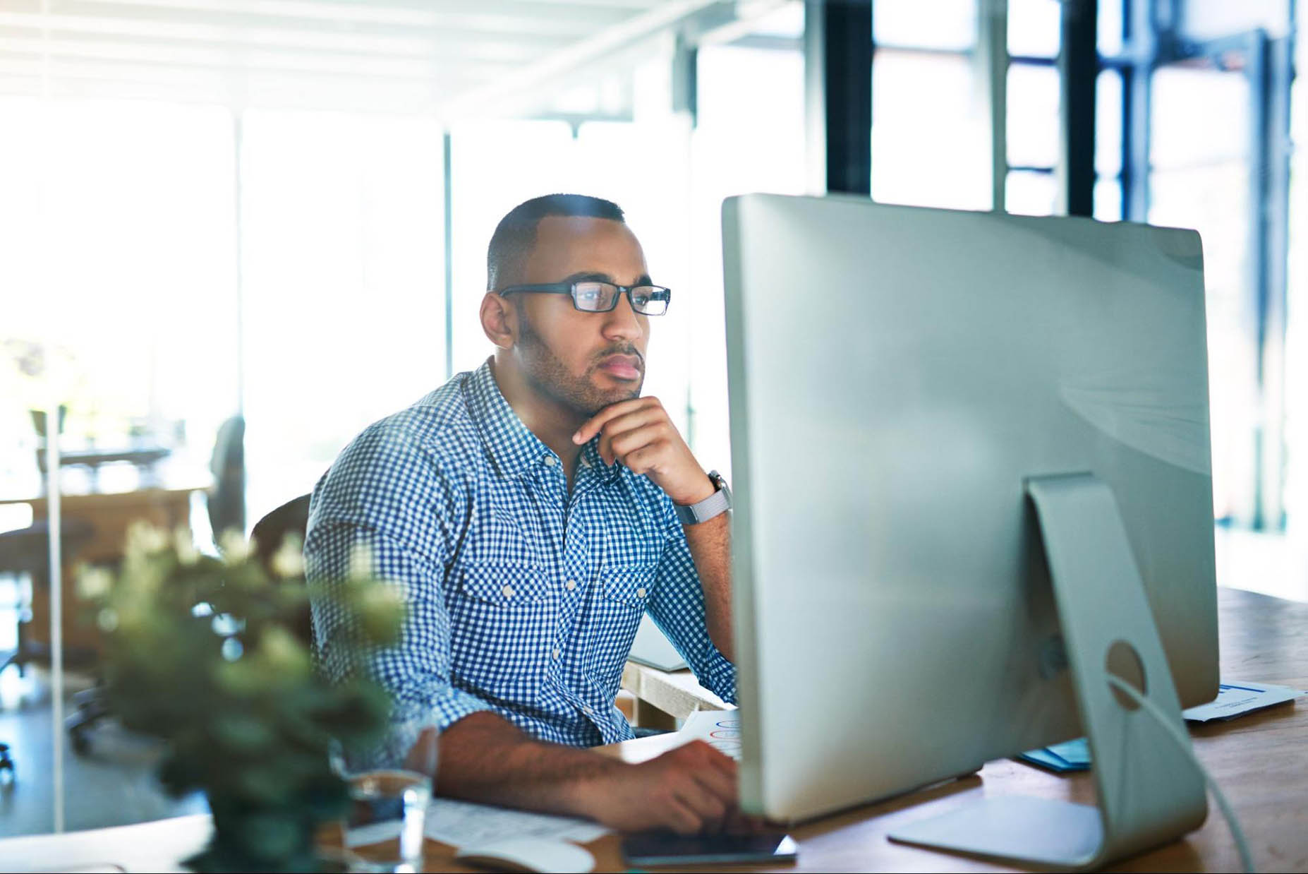 Person on computer