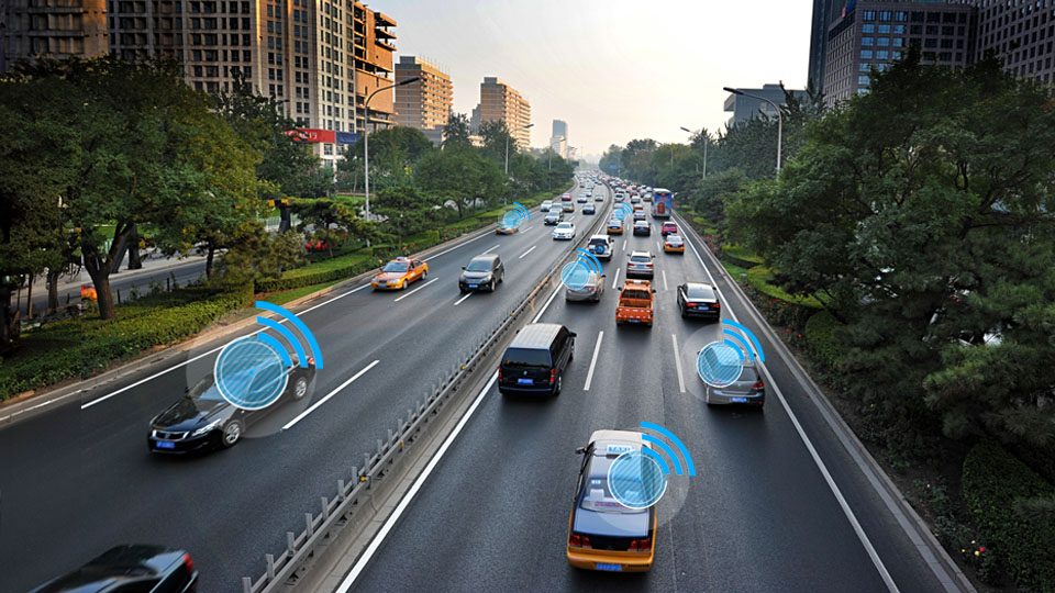 multiple vehicles on the road