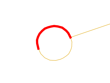 Examples of correct route geometry: