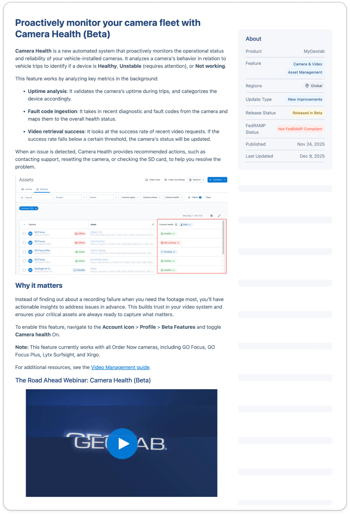 product updates article