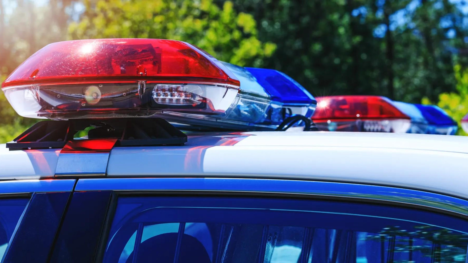 top of a police car