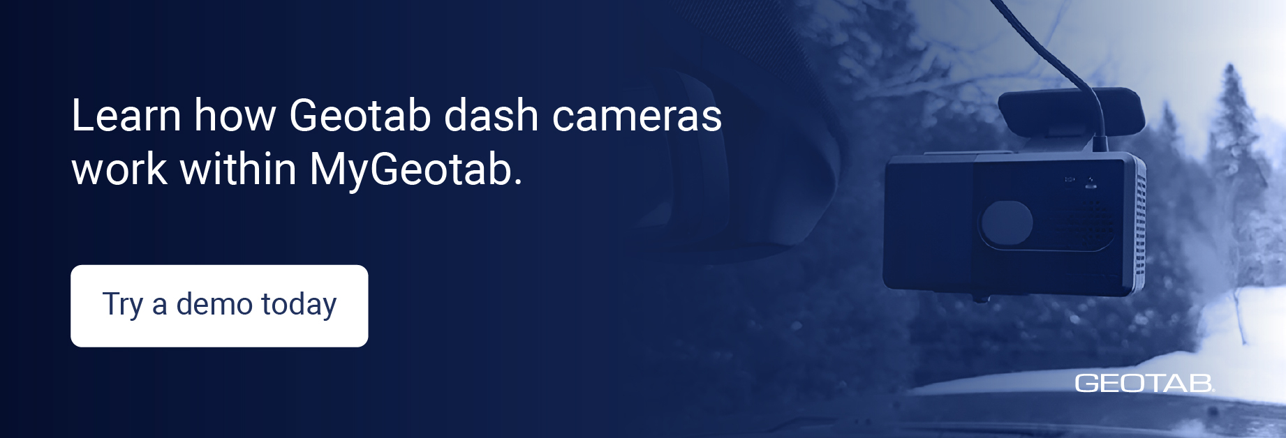 Learn how Geotab dash cameras work within MyGeotab, try a demo today.