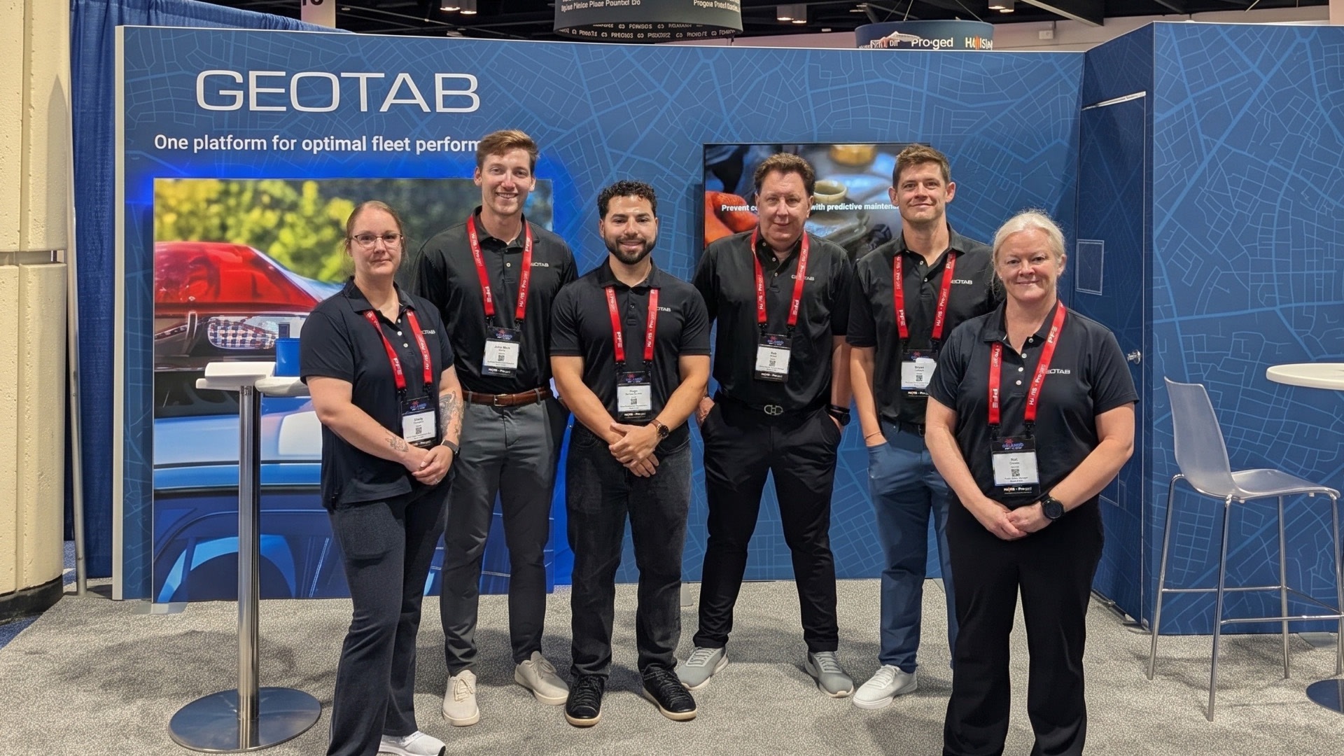 Geotab team at Police Fleet Expo 2026 booth