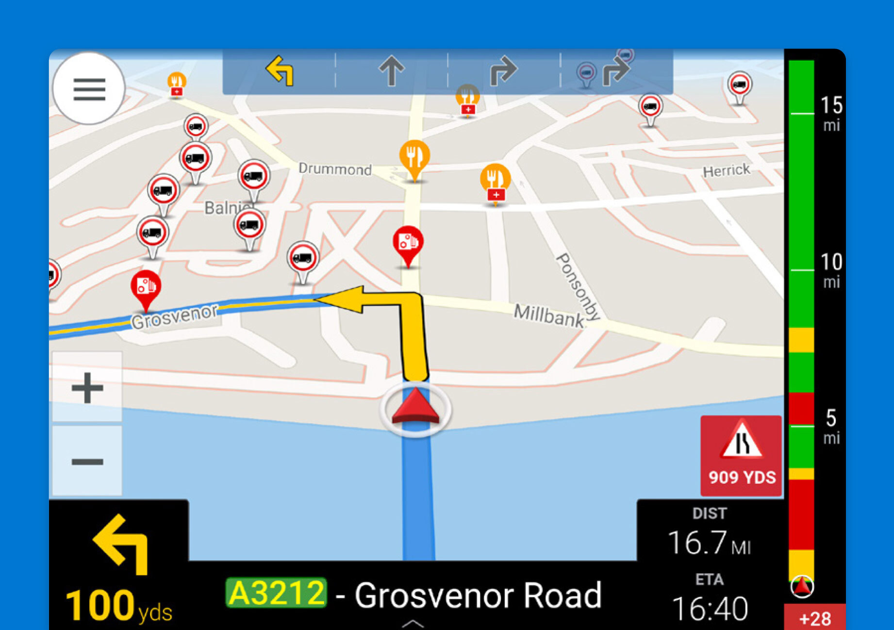 An image of CoPilot's route optimization software