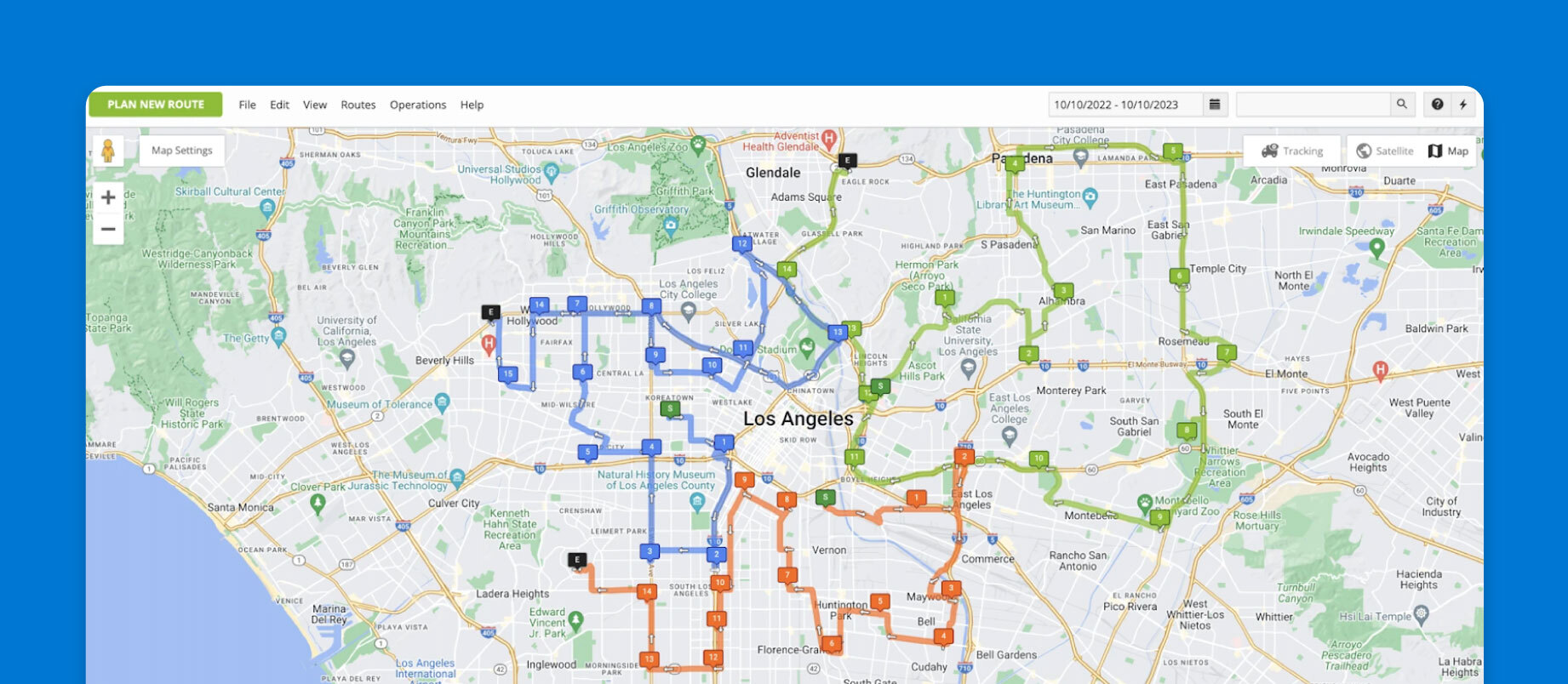 An image of Route4Me routing software