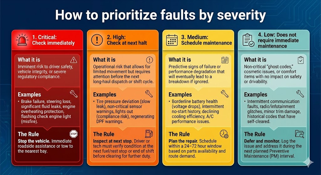 how to prioritize faults by severity