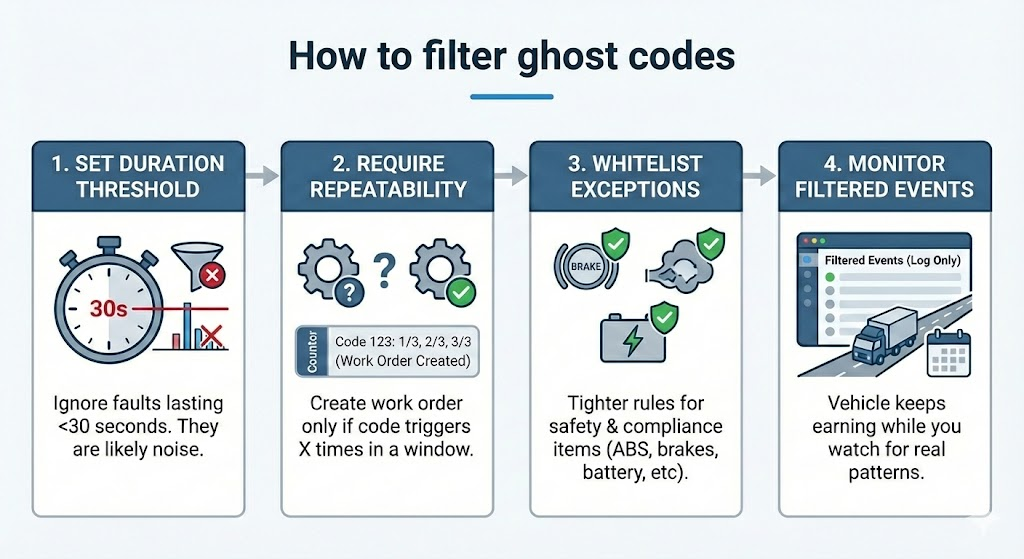 how to filter ghost codes 