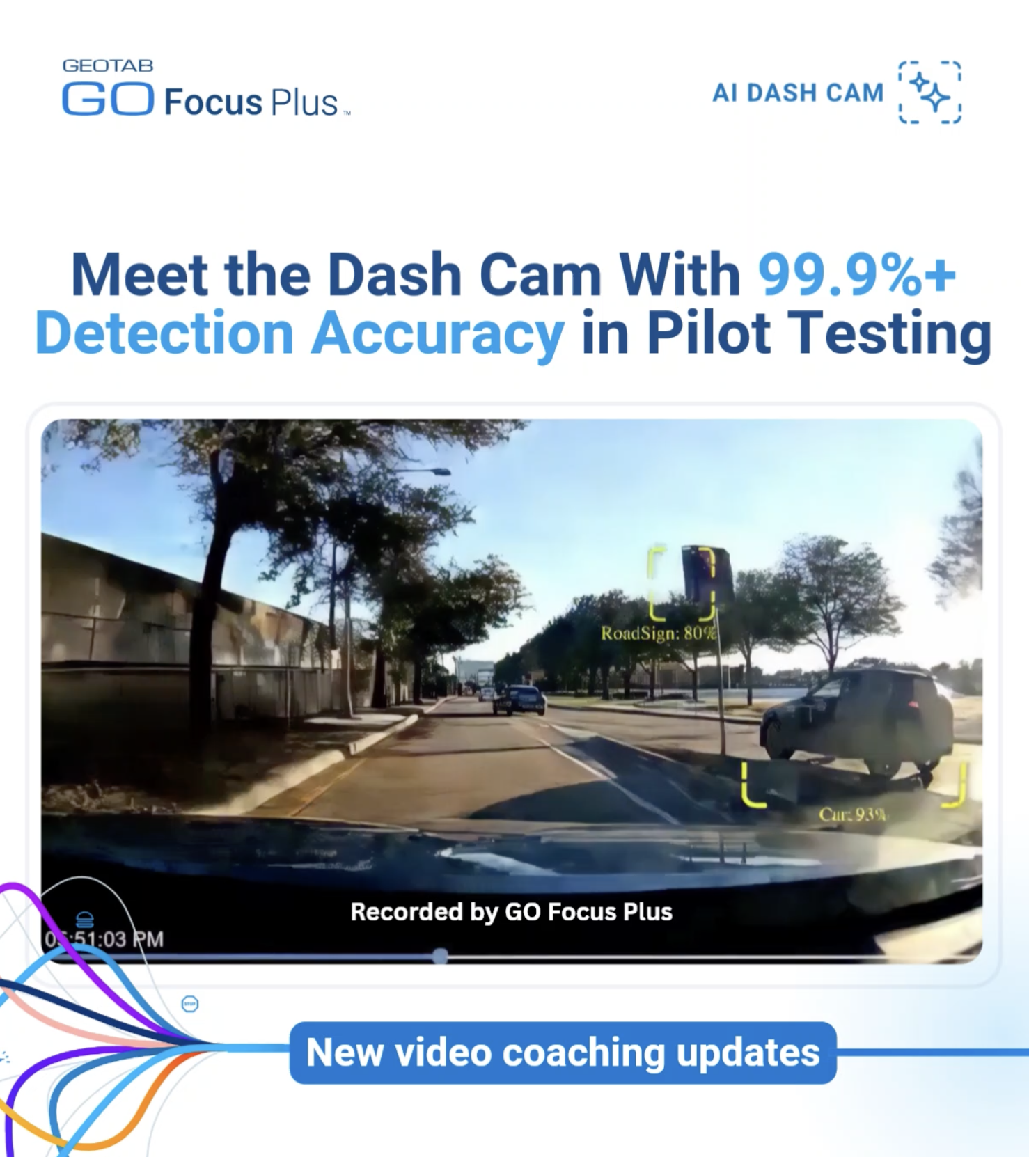 Meet the dash cam with 99% detection accuracy in pilot testing - Geotab Go Focus Plus