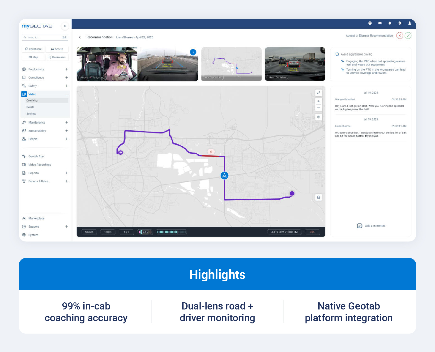 Geotab Go Focus Plus and product highlights.