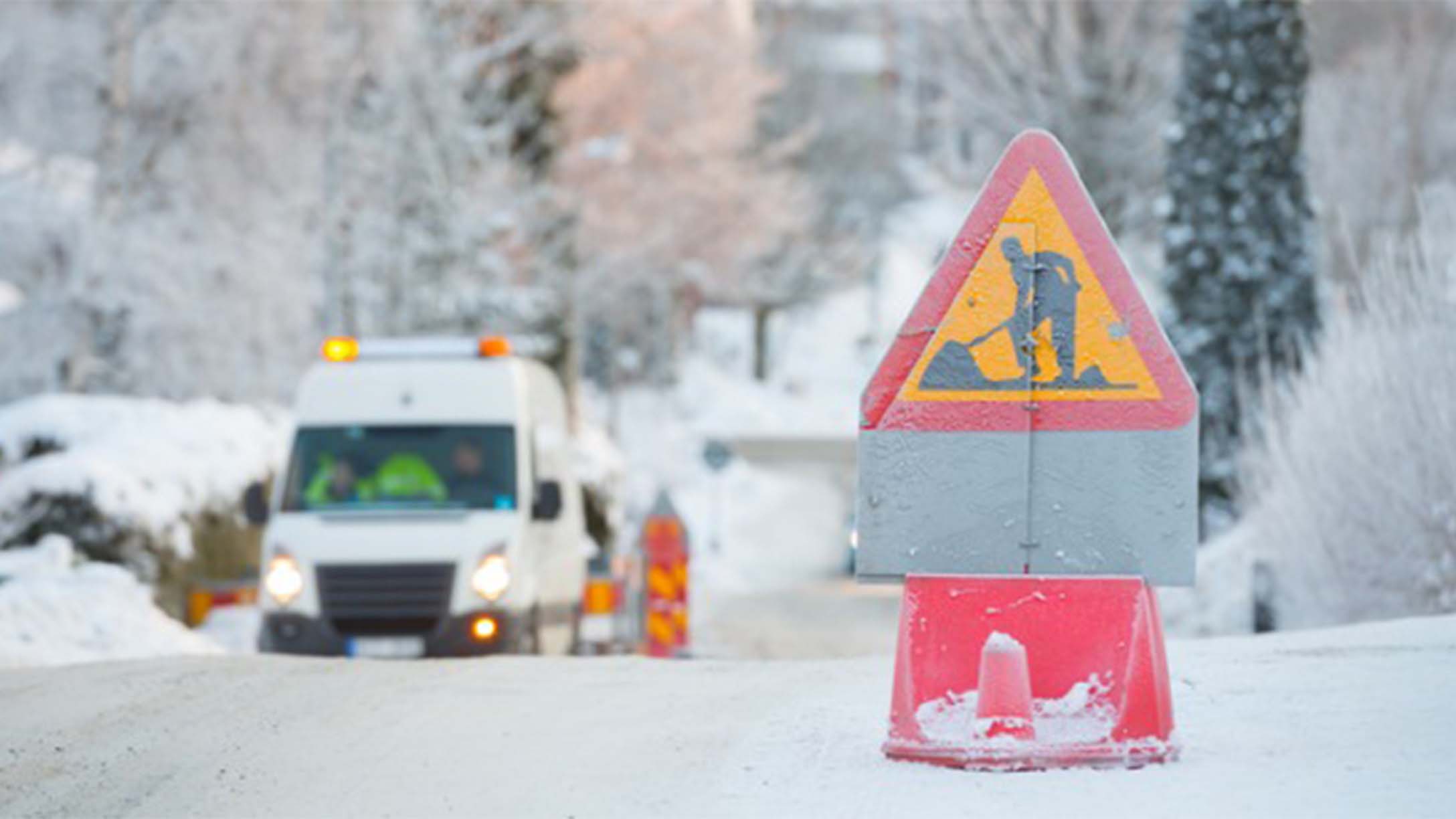 Winter road construction