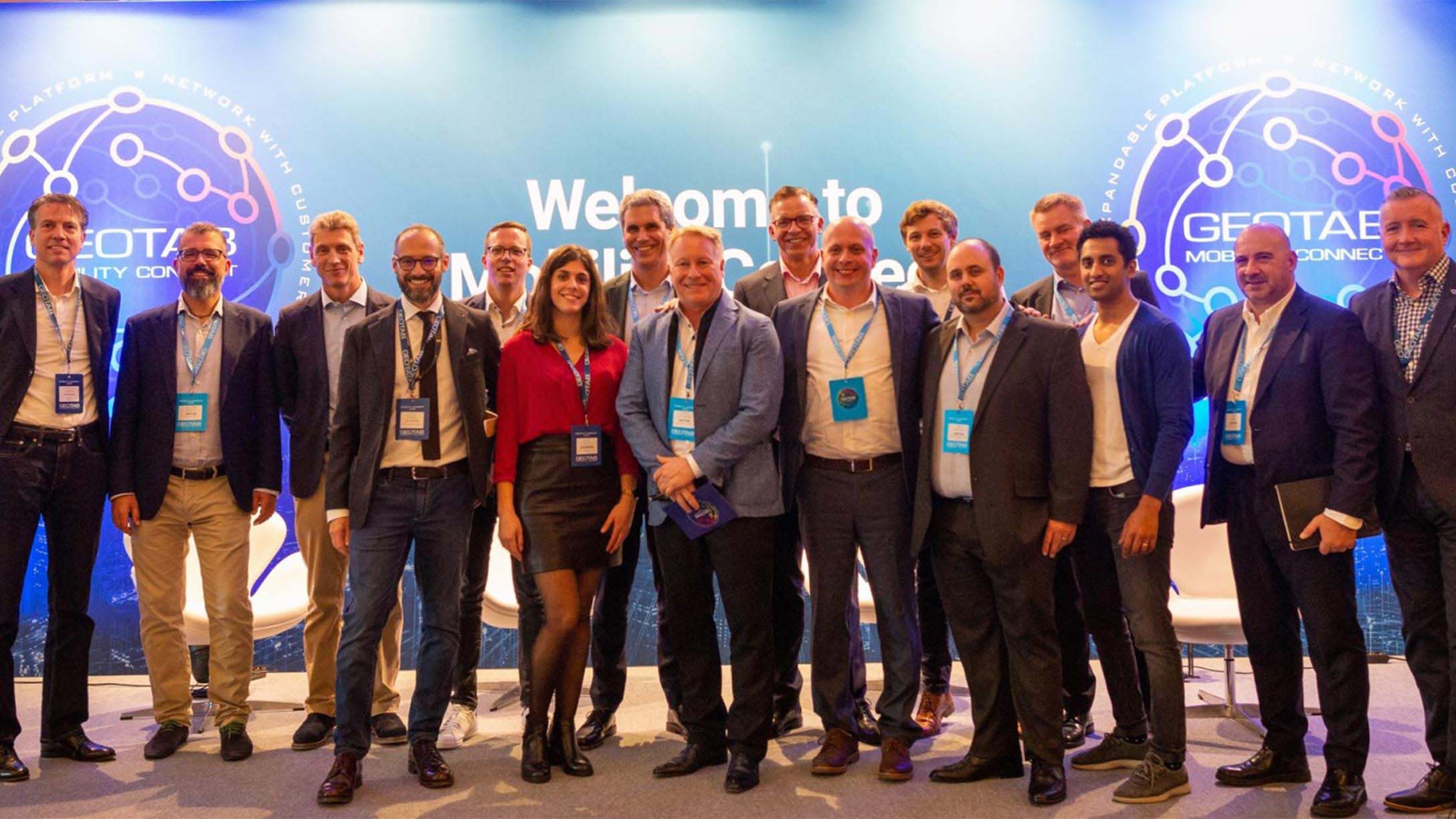 Picture of a group posing at a Geotab event