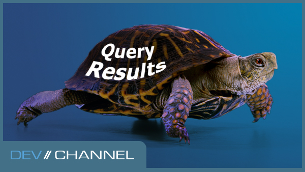 Turtle with the words "Query Results" on its shell.