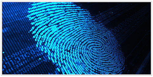 blue fingerprint