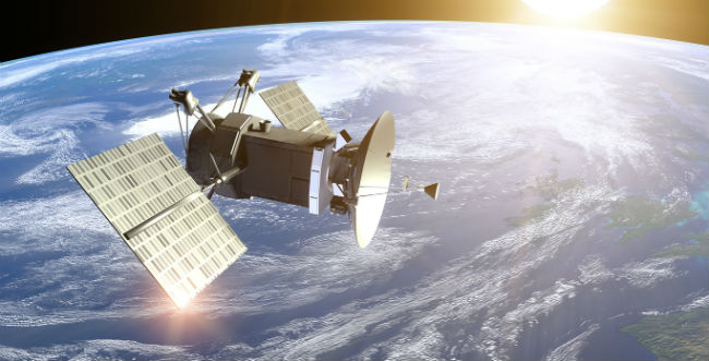 gps satellite in space