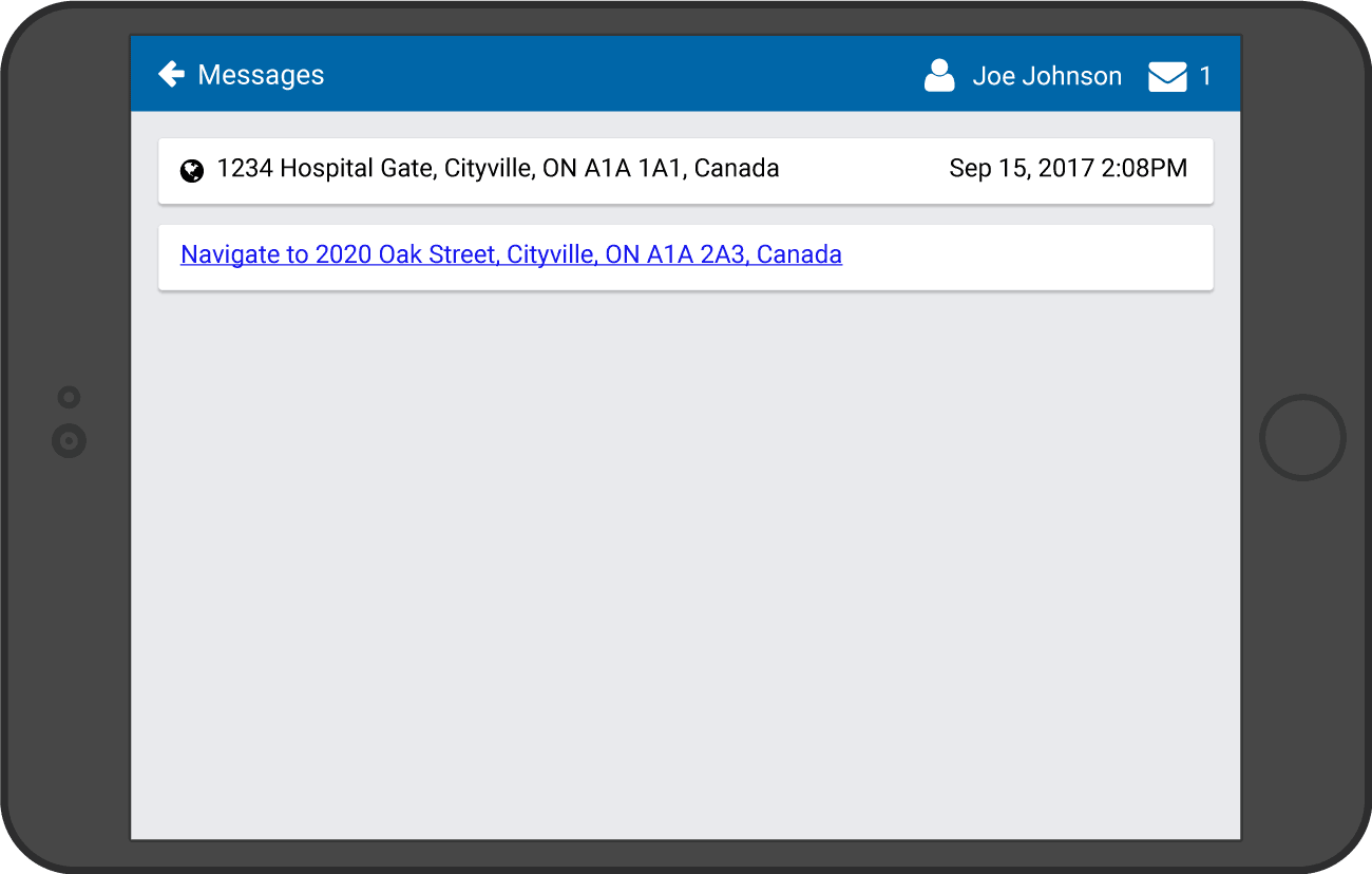 Messages in MyGeotab
