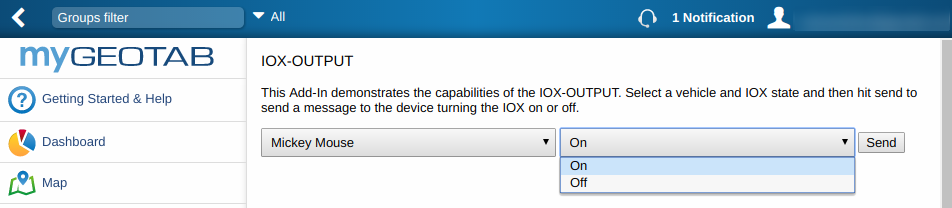 mygeotab IOX-OUTPUT