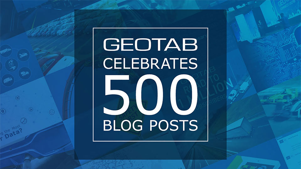 500 blog posts logo on a blue background